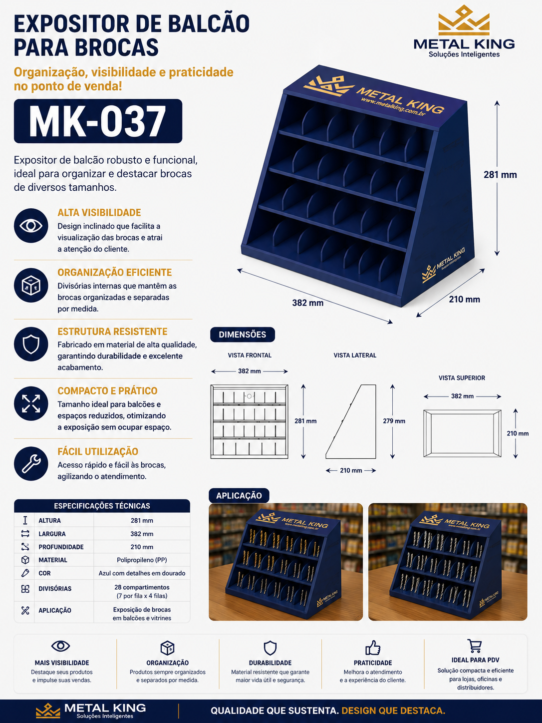 Ficha técnica MK37 — Metal King